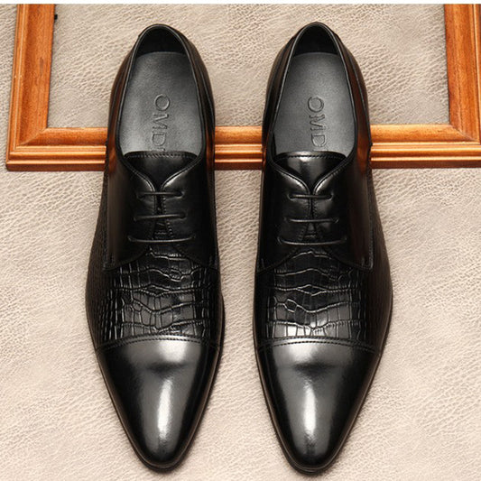 Giày da da bò nam H071714