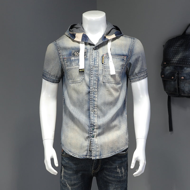 Áo Có Mũ - Ngắn Tay - Nam - H022174