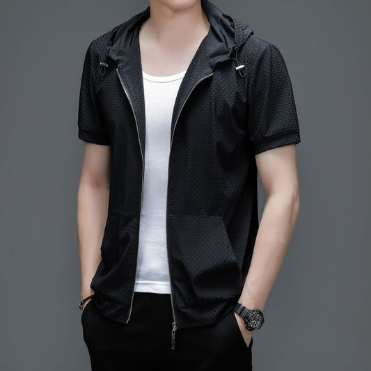 Áo Khoác Ngắn Tay - Có Mũ - Mùa Xuân - Nam - H068632