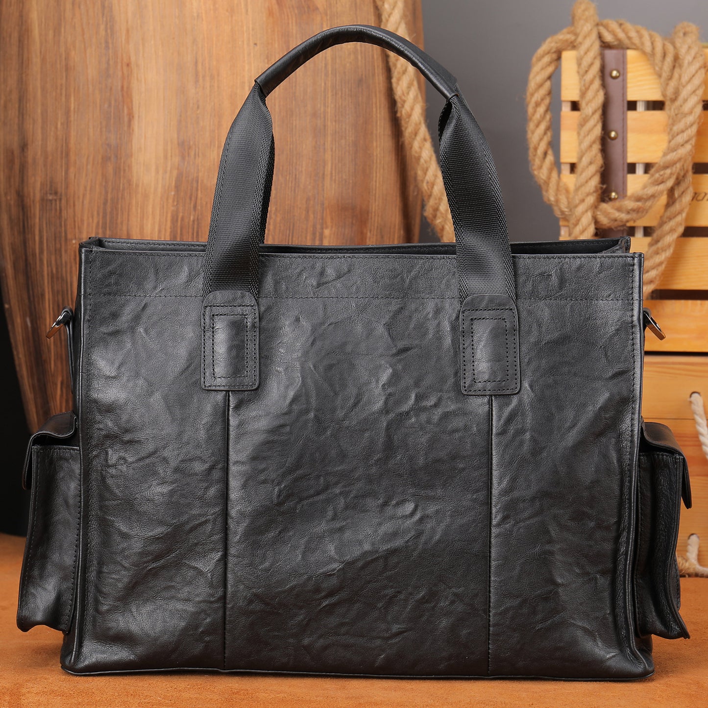 Túi Xách - Da Bò - Nam - H041004