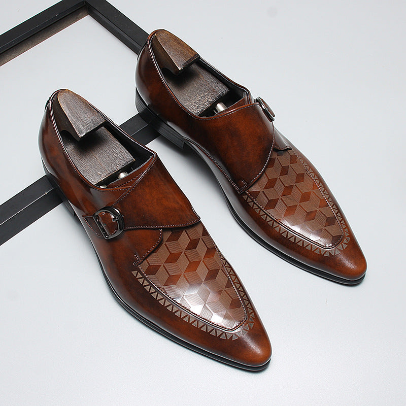 Giày da da bò nam H071703