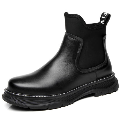 Boots Cổ Thấp - Da Bò - Nam - H050445