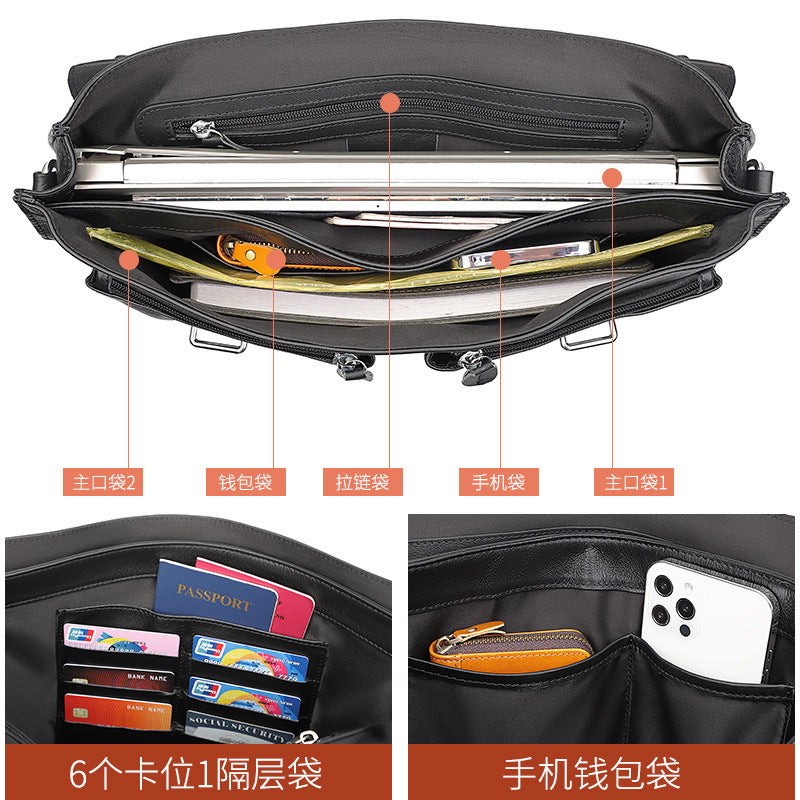 Túi Xách - Da Bò - Nam - H018820