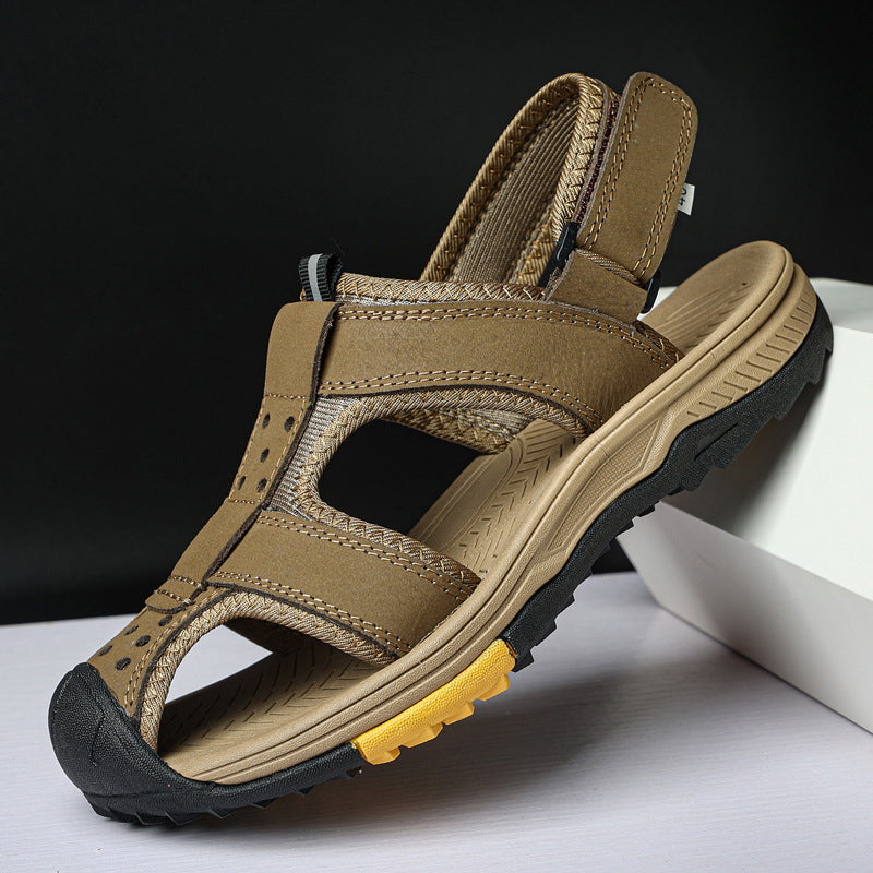 Dép Sandal - Da Bò - Nam - H071519