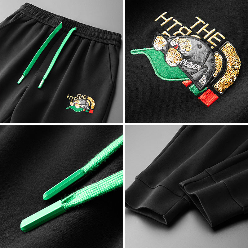 Quần thêu chỉ nổi nam H072067