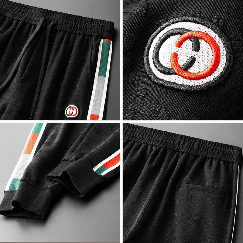 Quần jogger thêu chỉ nổi nam H072041