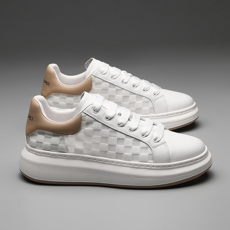 Giày Thể Thao Trắng - Da Bò - Nam - H050421