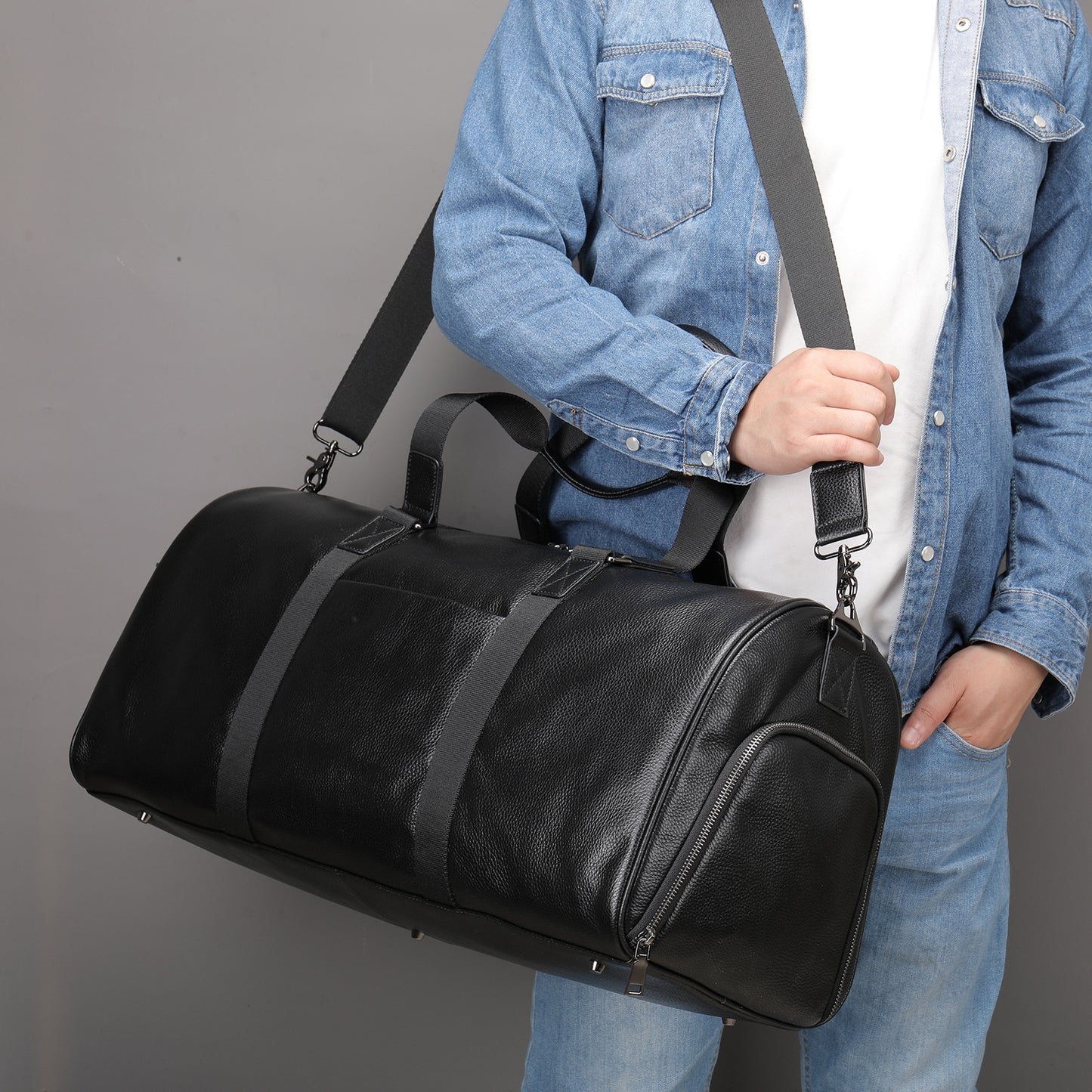 Túi Du Lịch - Da Bò - Unisex - H040749