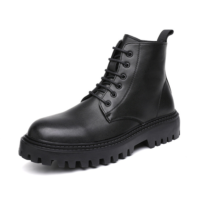 Boots Cổ Thấp - Da Bò - Nam - H063916