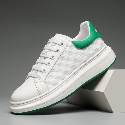 Giày Thể Thao Trắng - Da Bò - Nam - H050421