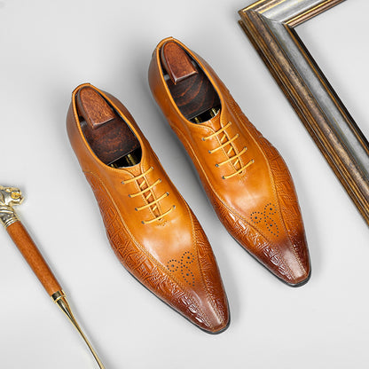 Giày da thoáng khí nam H071706