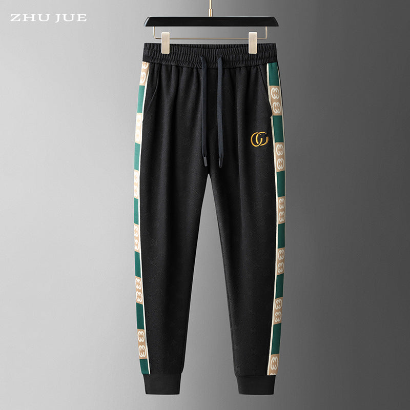 Quần jogger thêu chỉ nổi nam H072132