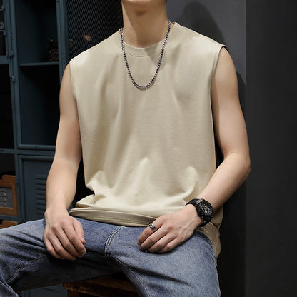 Áo T shirt Áo thun - Vải Sợi Bông - Nam - H008178