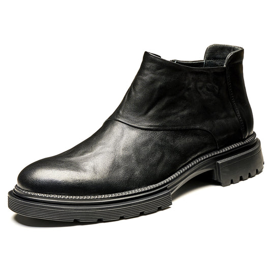 Boots Cổ Thấp - Da Bò - Nam - H019274