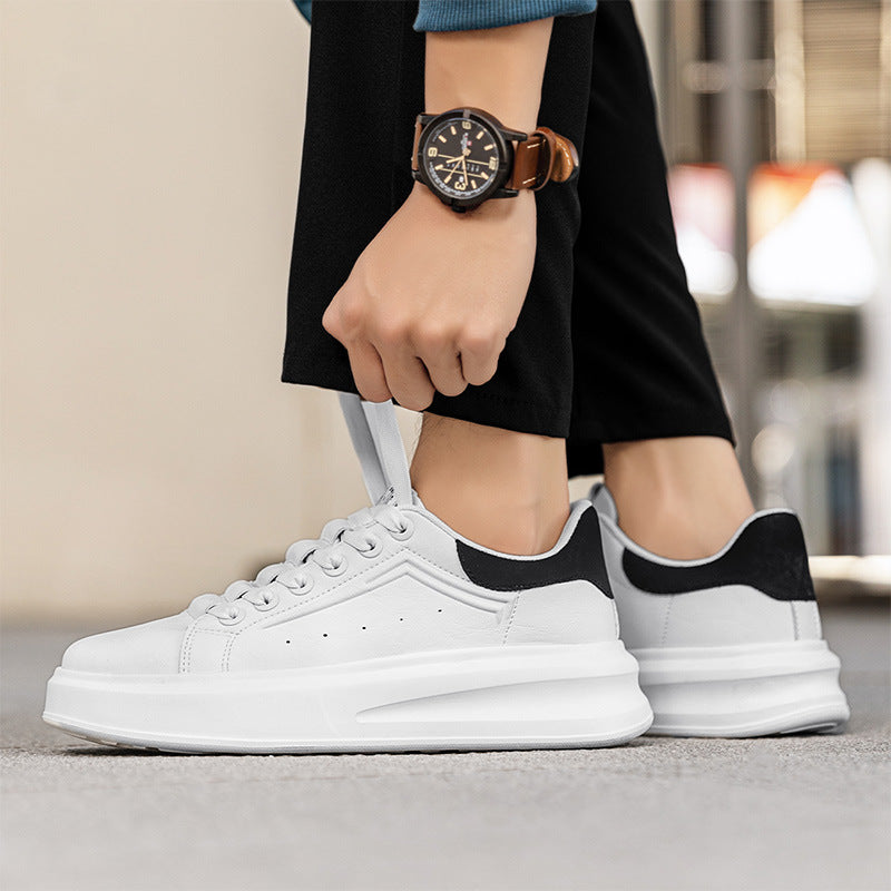 Giày Thể Thao Tăng Chiều Cao - Da Bò - Nam - H050838