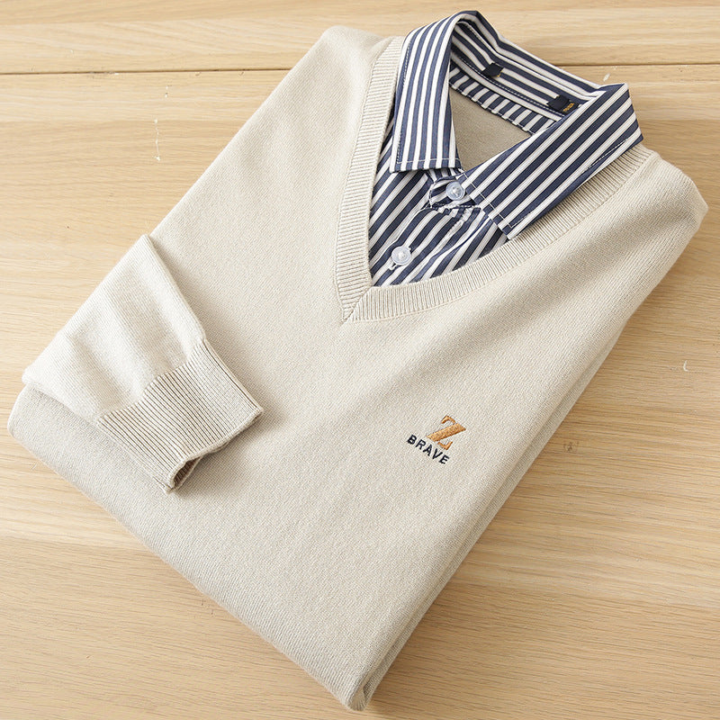 Áo Len - Thêu Chỉ Nổi - Nam - H049938
