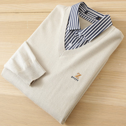 Áo Len - Thêu Chỉ Nổi - Nam - H049938