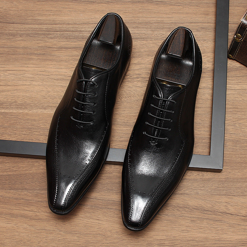 Giày da da bò nam H071728