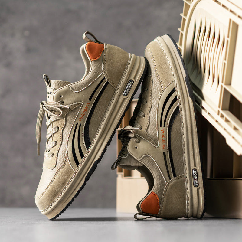 Giày Đế Bệt - Da Bò - Nam - H050842