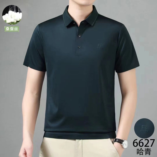 Áo T shirt Áo thun - Lụa Tơ Tằm - Nam - H009396