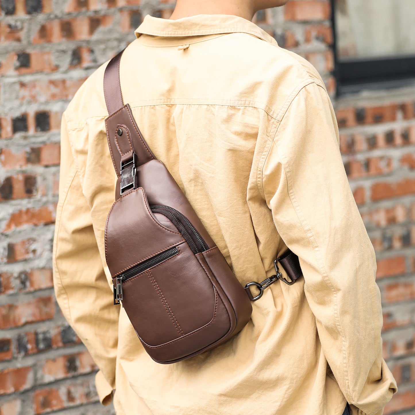 Túi Đeo Vai - Da Bò - Nam - H040888