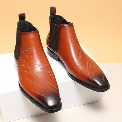 Giày boots thu đông nam H071725