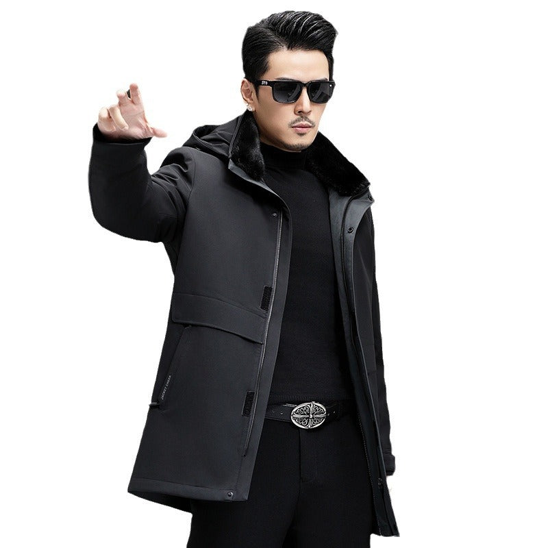 Áo Có Mũ - Dáng Dài - Nam - H035046