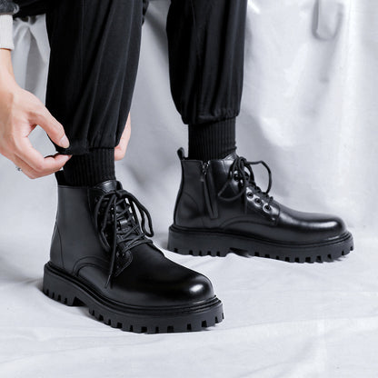 Boots Cổ Thấp - Da Bò - Nam - H063916