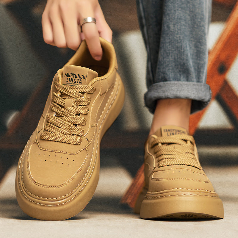 Giày Thể Thao Tăng Chiều Cao - Da Bò - Nam - H050846