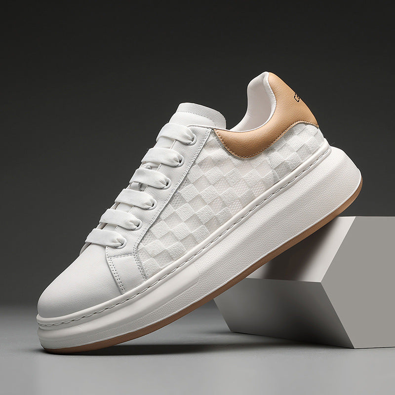 Giày Thể Thao Trắng - Da Bò - Nam - H050421