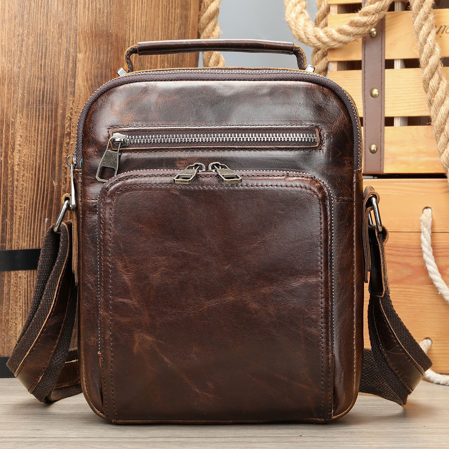 Túi Đeo Chéo - Da Bò - Nam - H043092