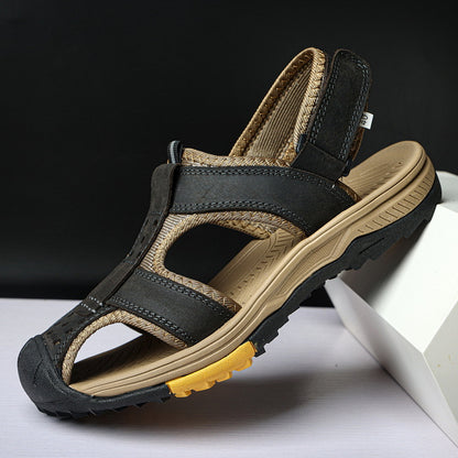 Dép Sandal - Da Bò - Nam - H071519