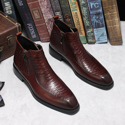 Giày boots da bò nam H071709