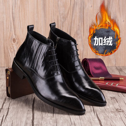 Giày boots vải jean bò nam H071729