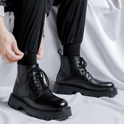 Boots Cổ Thấp - Da Bò - Nam - H063945