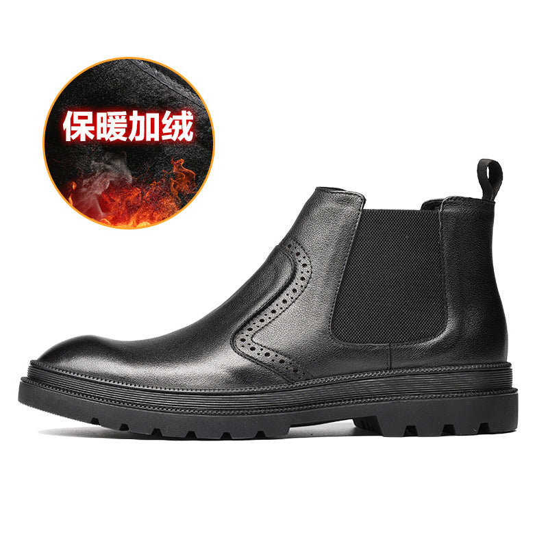 Giày boots da bò nam H071704