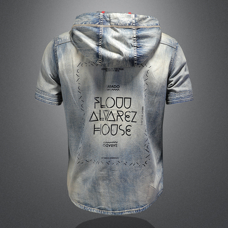 Áo Có Mũ - Ngắn Tay - Nam - H022186