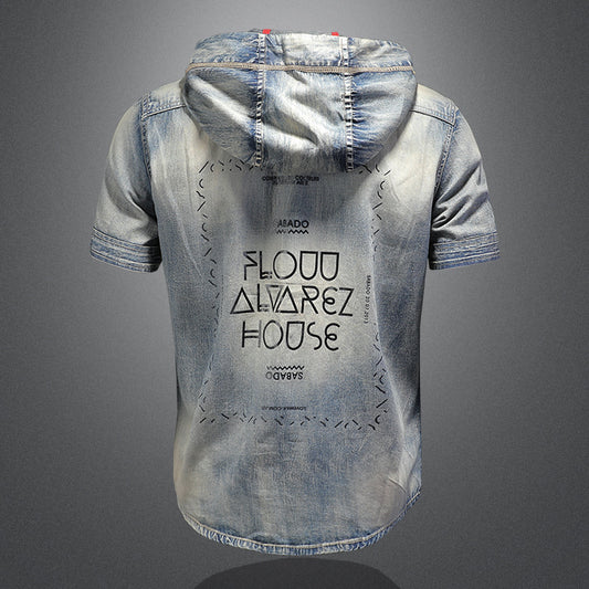 Áo Có Mũ - Ngắn Tay - Nam - H022186