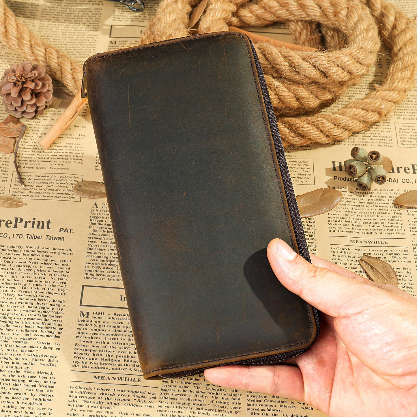 Ví Bóp Cầm Tay - Da Bò - Nam - H043401