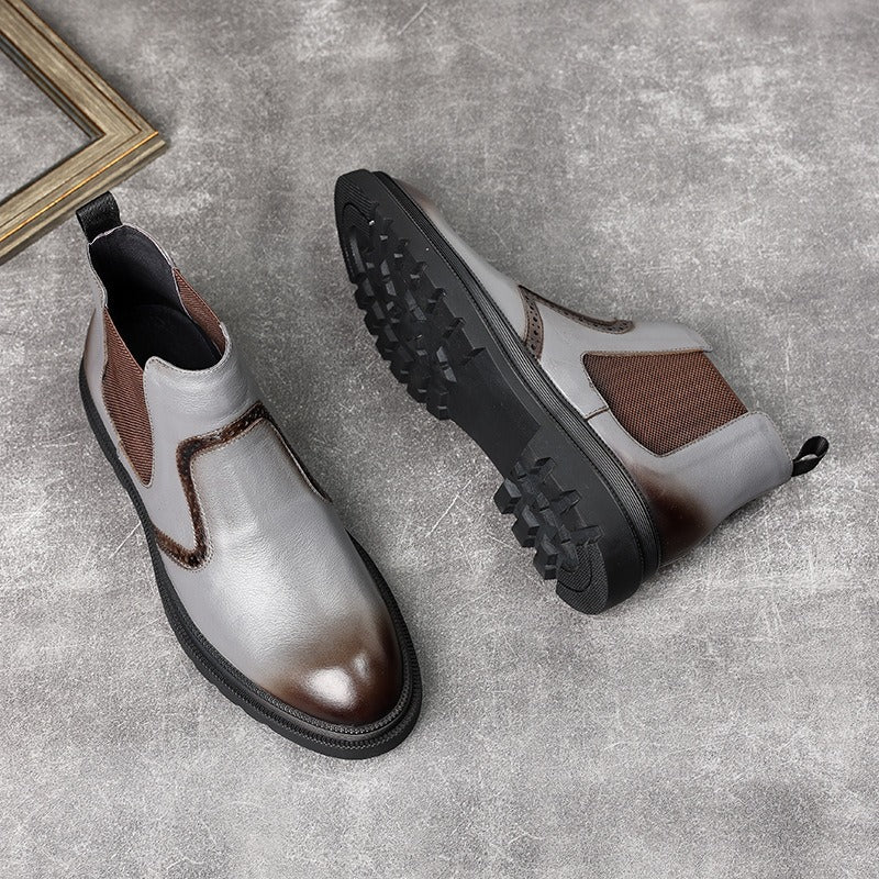 Giày boots da bò nam H071704