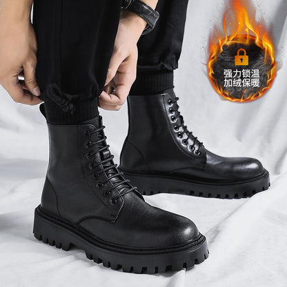 Boots Cổ Thấp - Da Bò - Nam - H063916