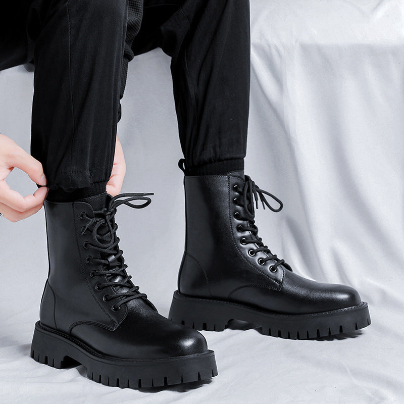 Boots Cổ Thấp - Da Bò - Nam - H063945