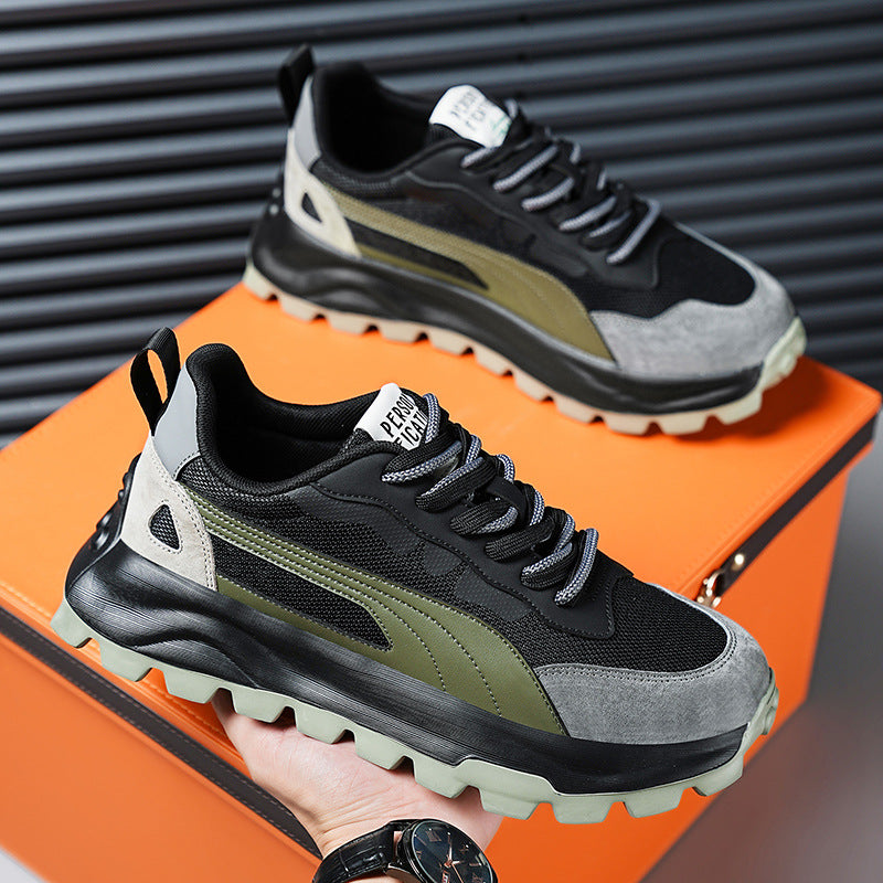 Giày Thể Thao Tăng Chiều Cao - Da Bò - Nam - H050840