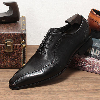 Giày da da bò nam H071728