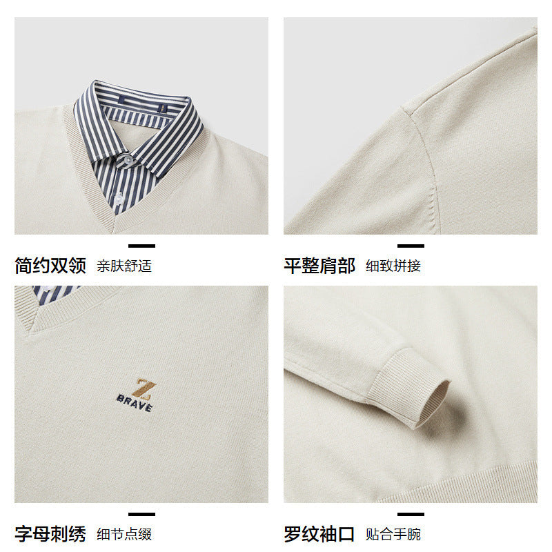 Áo Len - Thêu Chỉ Nổi - Nam - H049938