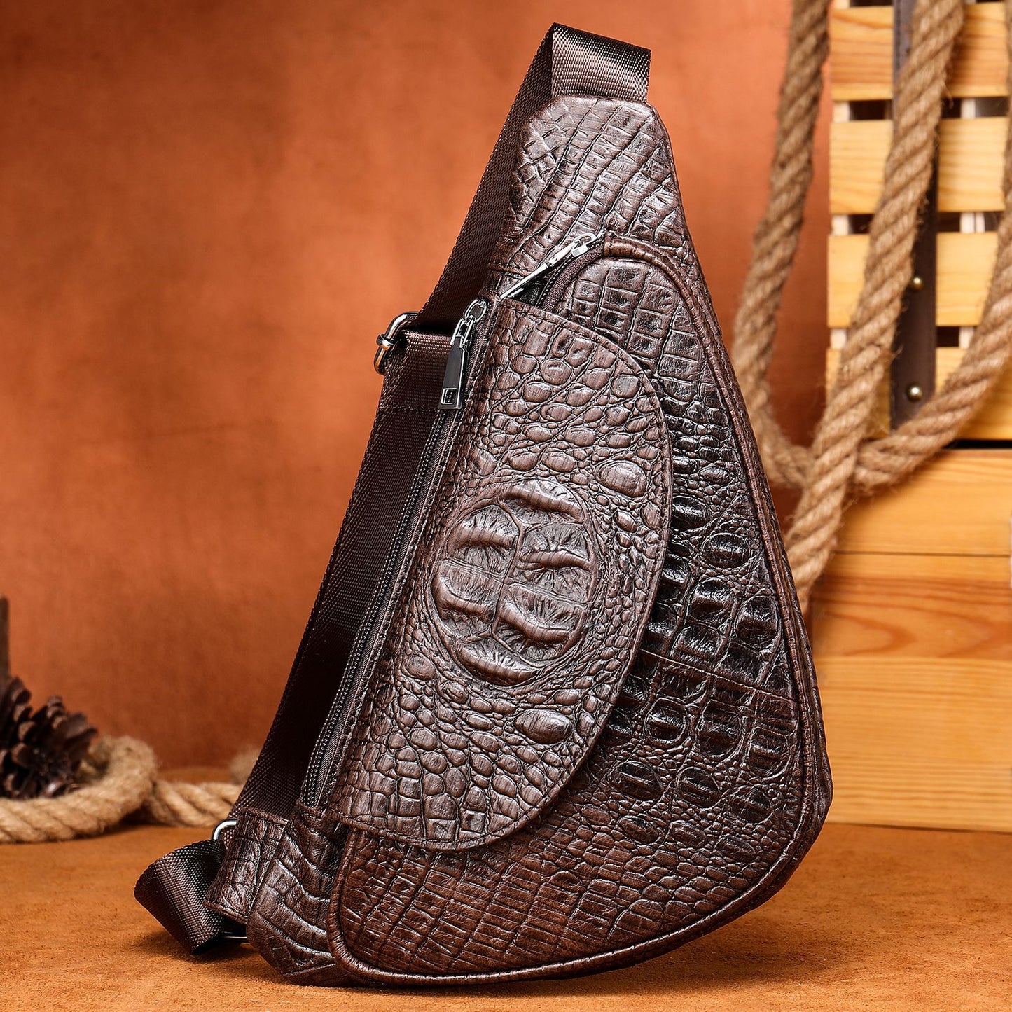 Túi Đeo Chéo - Da Bò - Nam - H040669