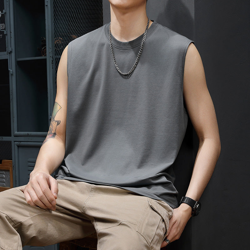 Áo T shirt Áo thun - Vải Sợi Bông - Nam - H008178