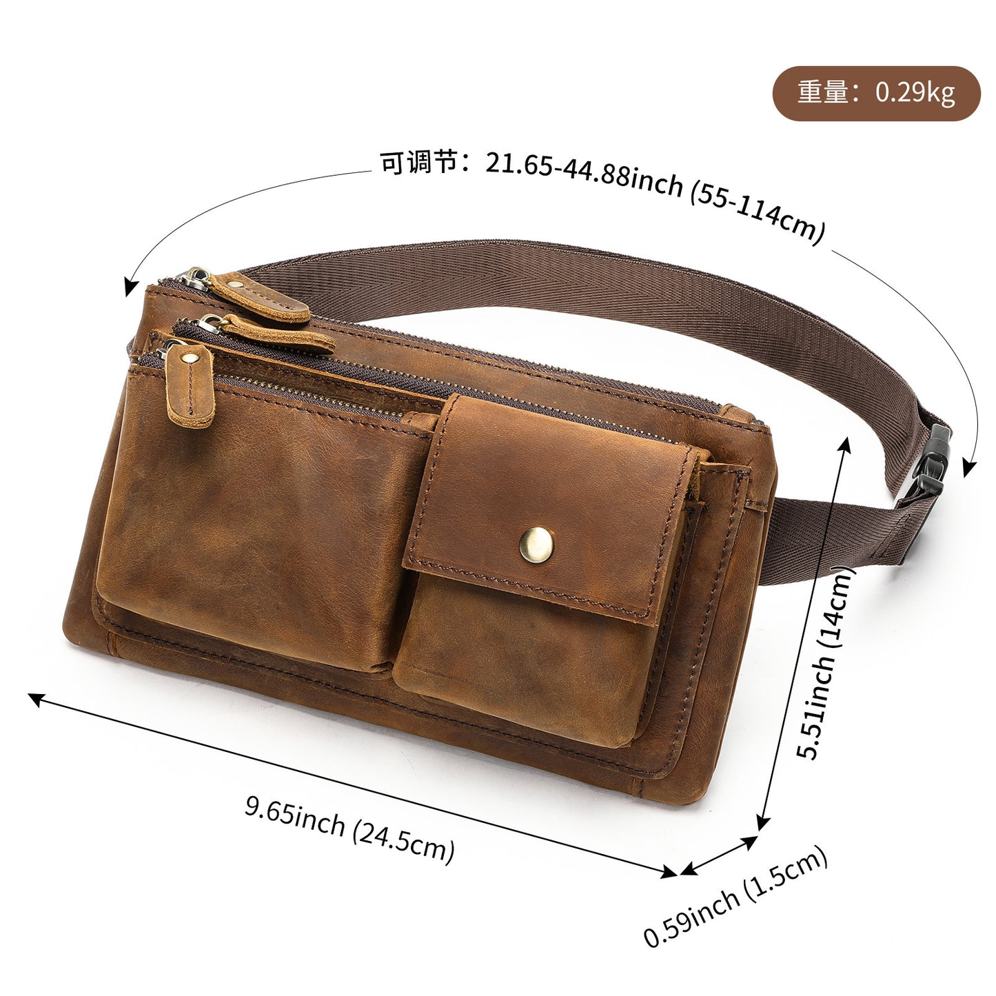 Túi Đeo Chéo - Da Bò - Nam - H040673