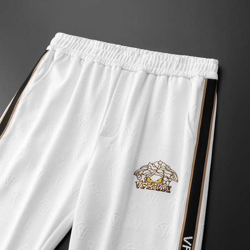 Quần jogger thêu chỉ nổi nam H072135