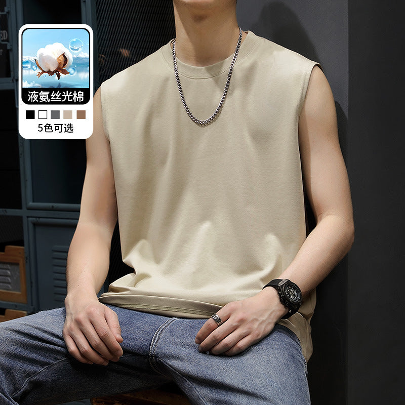 Áo T shirt Áo thun - Vải Sợi Bông - Nam - H008178